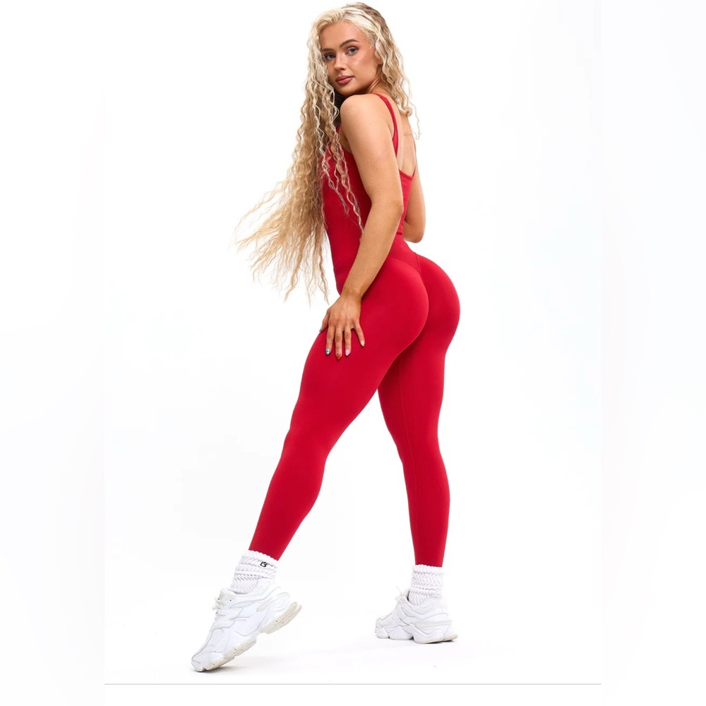 BuffBunny Red seamless Jumpsuit